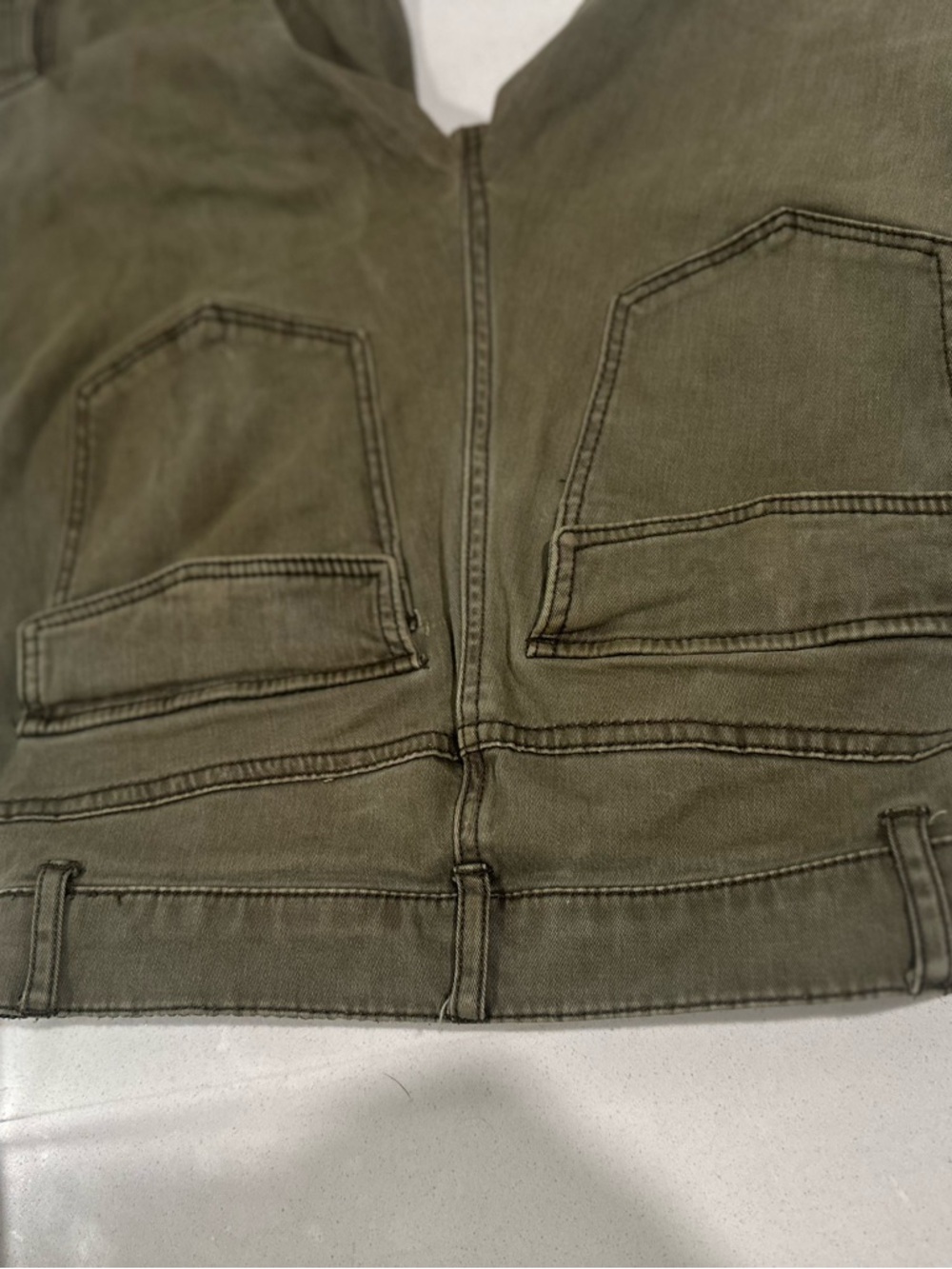 Express Cargo Pants in Olive Green - Picture 8 of 8